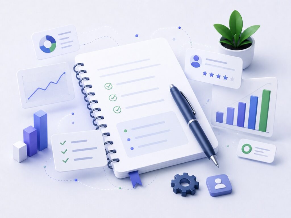 Notebook, Pen, iGaming Content Writing